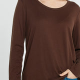 Westin Blended Wool Tee - Chocolate
