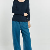 Westin Blended Wool Tee - Navy