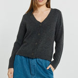 FiFi Cardigan - Charcoal
