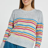 Elinda Sweater - Rainbow Stripe