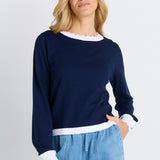 Scallop Knit Sweater