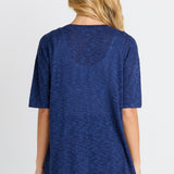 Eleni Knit Tee - Navy