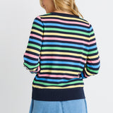 Indie Knit Sweater - Rainbow Stripe