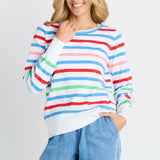 Indie Knit Sweater - Sorbet Stripe