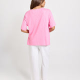 Aries V-Neck Knit Top - Pink