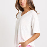 Aries V-Neck Top - White | Betty Basics