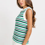 Roni Tank - Blue/Green Combo | Betty Basics
