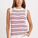 Roni Tank - Chocolate/Pink Combo | Betty Basics