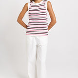 Roni Tank - Chocolate/Pink Combo | Betty Basics