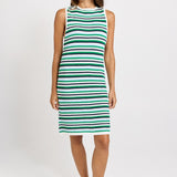 Mandy Tank Dress - Blue/Green Combo | Betty Basics