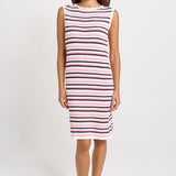 Mandy Tank Dress - Chocolate/Pink Combo | Betty Basics