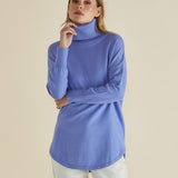 Fleur Roll Neck Jumper - Powder Blue