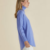 Fleur Roll Neck Jumper - Powder Blue