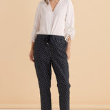 Kenzie Jogger - Navy Polkadot