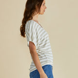 Maui Tee - Gold Stripe