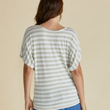 Maui Tee - Gold Stripe