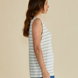 Positano Tank - Gold Stripe