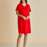 Stellar T-Shirt Dress - Red