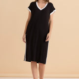 Tula T-Shirt Dress - Black/White