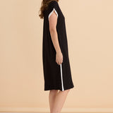 Tula T-Shirt Dress - Black/White