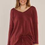 Munich Top - Burgundy