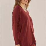 Munich Top - Burgundy