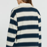 Roland Rugby Top - Navy/Off White