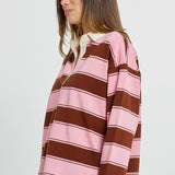Roland Rugby Top - Pink/Choc