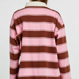 Roland Rugby Top - Pink/Choc