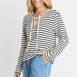 Tammi Tie Top - Navy Stripe