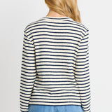 Tammi Tie Top - Navy Stripe