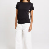 Victoria Viscose Tee - Black | Betty Basics