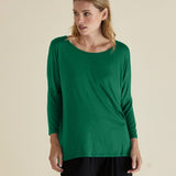 Milan 3/4 Sleeve Top - Emerald