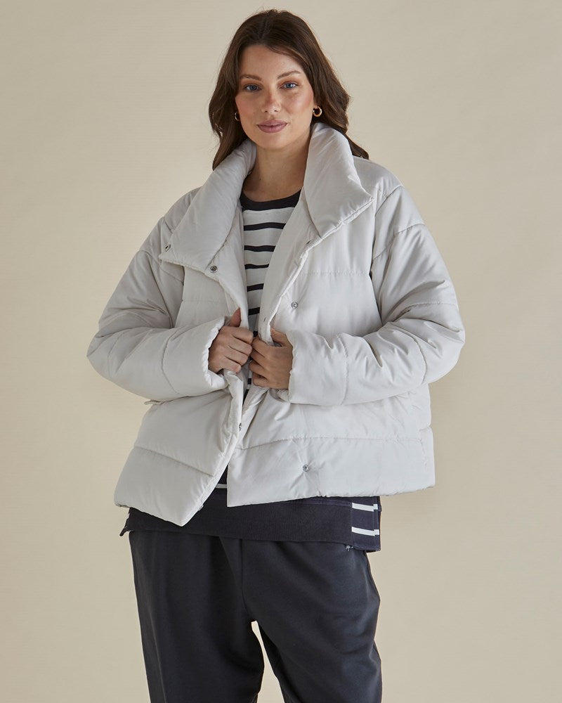 Presley Puffer Jacket - Pearl
