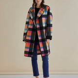 Ellie Coat - Rainbow Check
