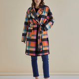 Ellie Coat - Rainbow Check