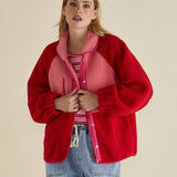 Franklin Fleecy Jacket - Pink/Red