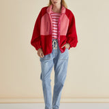 Franklin Fleecy Jacket - Pink/Red