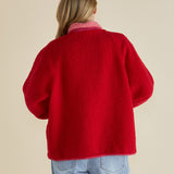 Franklin Fleecy Jacket - Pink/Red