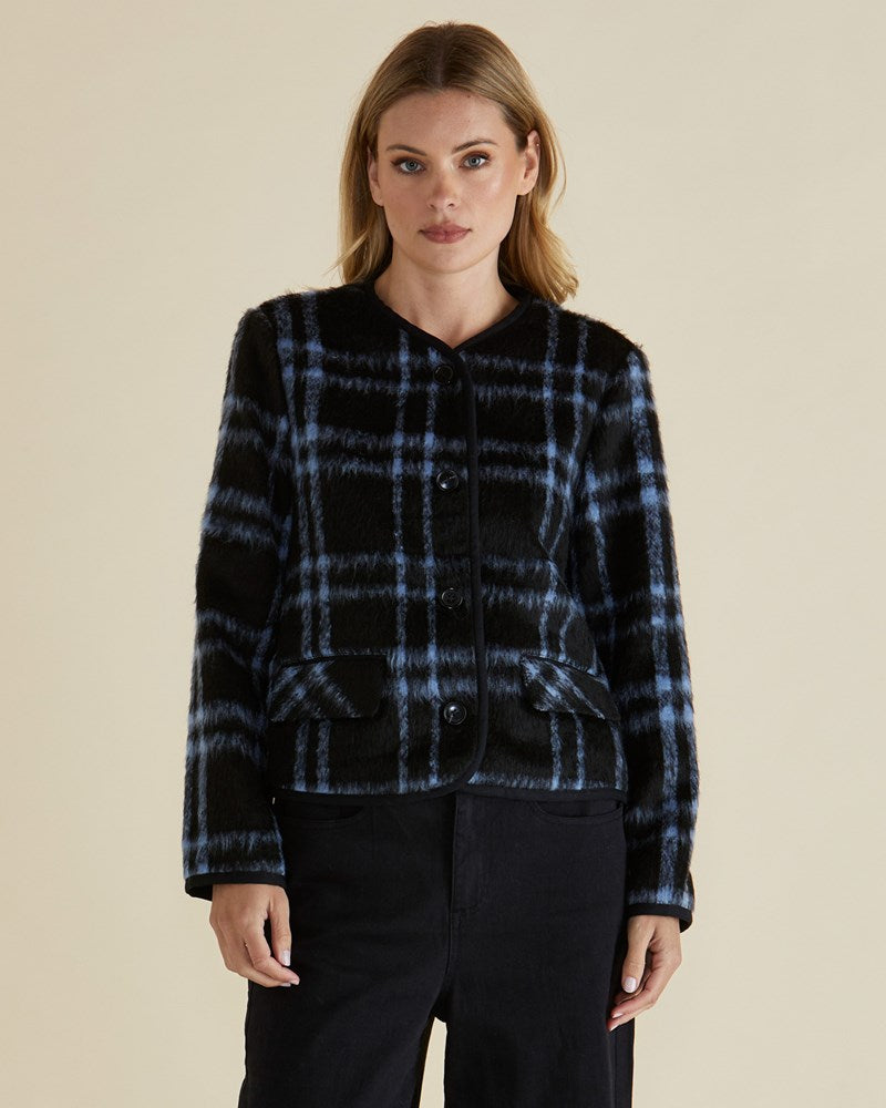 Charlie Check Jacket - Blue Check