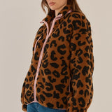 Jayne Fleece Jacket - Animal/Pink