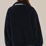 Jayne Fleece Jacket - Navy/White
