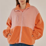 Jayne Fleece Jacket - Pink/Orange