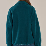Jayne Fleece Jacket - Teal Green/Blue