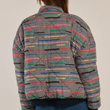 Finch Reversible Jacket - Rainbow Houndstooth/Black