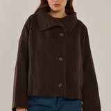 Prue Pea Coat - Chocolate