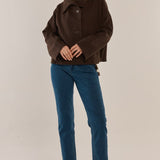 Prue Pea Coat - Chocolate