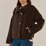 Prue Pea Coat - Chocolate