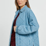 Quest Quilted Jacket - Blue Wash