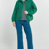 Aubrey Fleece Jacket - Green/Dark Green